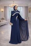 Gönül Tesettür Abiye Lacivert