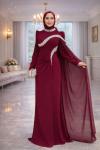 Gönül Tesettür Abiye Bordo
