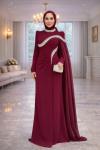 Gönül Tesettür Abiye Bordo