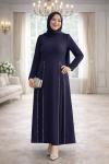 Laren Tesettür Abiye Lacivert