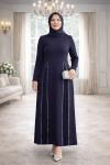 Laren Tesettür Abiye Lacivert