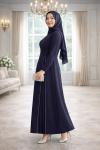 Laren Tesettür Abiye Lacivert