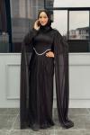 Mehlika Tesettür Abiye Siyah