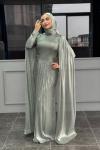 Mehlika Tesettür Abiye Mint Yeşili