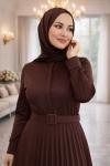 Şengül Elbise Kahverengi