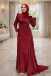 Beste Tesettür Abiye Bordo
