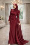 Beste Tesettür Abiye Bordo