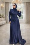 Beste Tesettür Abiye Lacivert