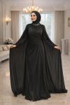 Yakut Tesettür Abiye Siyah