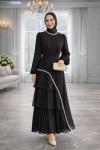 Kayra Tesettür Abiye Siyah