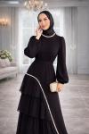 Kayra Tesettür Abiye Siyah