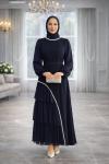 Kayra Tesettür Abiye Lacivert