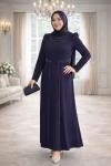 Zübeyde Tesettür Abiye Lacivert