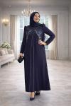 Betül Tesettür Abiye Lacivert