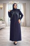 Betül Tesettür Abiye Lacivert