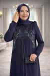 Betül Tesettür Abiye Lacivert