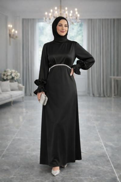 Eslem Tesettür Abiye Siyah
