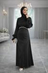 Eslem Tesettür Abiye Siyah