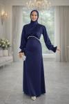 Eslem Tesettür Abiye Lacivert