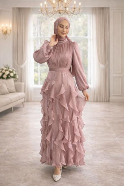 Açelya Tesettür Abiye Gül