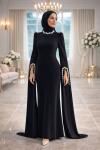 Serpil Tesettür Abiye Siyah
