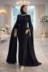 Serpil Tesettür Abiye Siyah