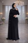 Serap Tesettür Abiye Siyah