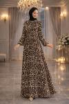 Aysel Leopar elbise Leopar