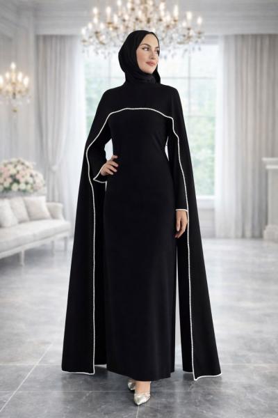 Esin Tesettür Abiye Siyah