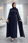 Esin Tesettür Abiye Lacivert