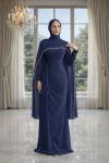 İncilay Tesettür Abiye Lacivert