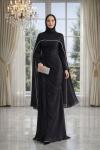 İncilay Tesettür Abiye Siyah