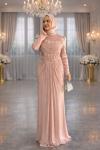 Nimet Tesettür Abiye Pembe