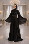 Dilek Tesettür Abiye Siyah