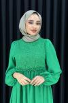 SERPİL ELBİSE Yeşil