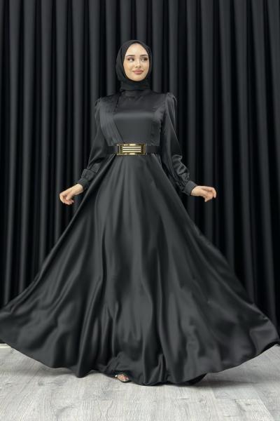 HAZAL KEMERLİ ABİYE Siyah