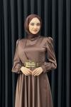 HAZAL KEMERLİ ABİYE Kahverengi