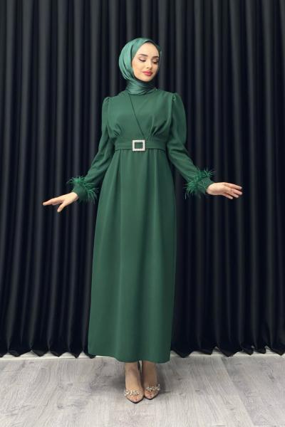 KEVSER ELBİSE Zümrüt