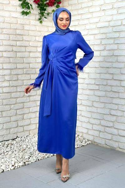 Suzan Abiye Tesettür Mavi