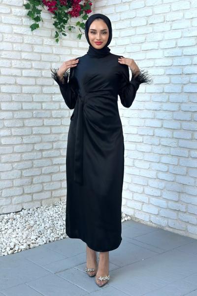 Suzan Abiye Tesettür Siyah