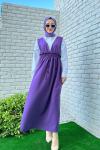 Ecrin Jile Tesettür Mor