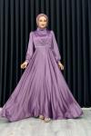 Ceylin Abiye Tesettür Lila
