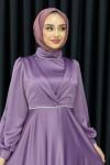 Ceylin Abiye Tesettür Lila