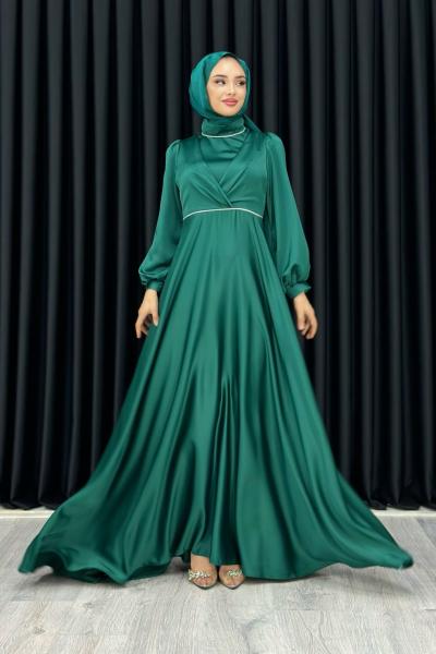 Ceylin Abiye Tesettür Zümrüt