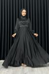 Ceylin Abiye Tesettür Siyah
