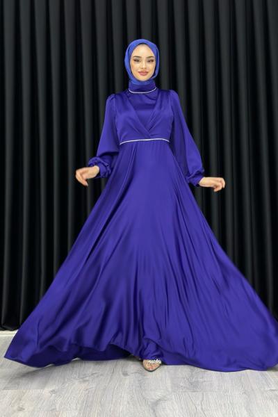 Ceylin Abiye Tesettür Mor