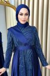 Şirin Abiye Tesettür Lacivert