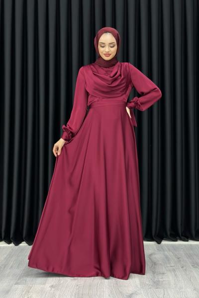 Helen Abiye Tesettür Bordo