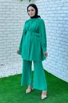 Gönül Pantolonlu Takım Tesettür Yeşil