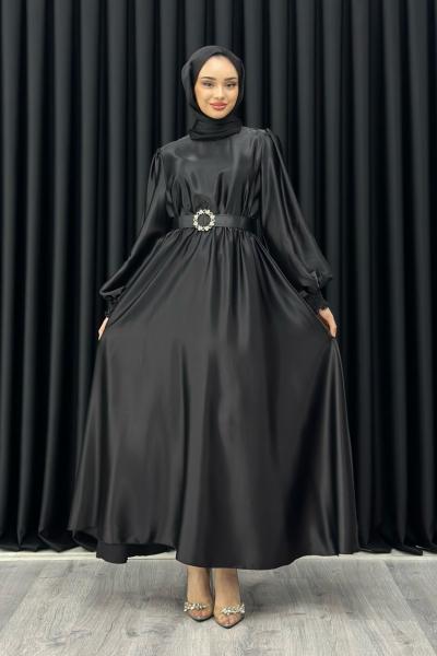 Melek Elbise Tesettür Siyah